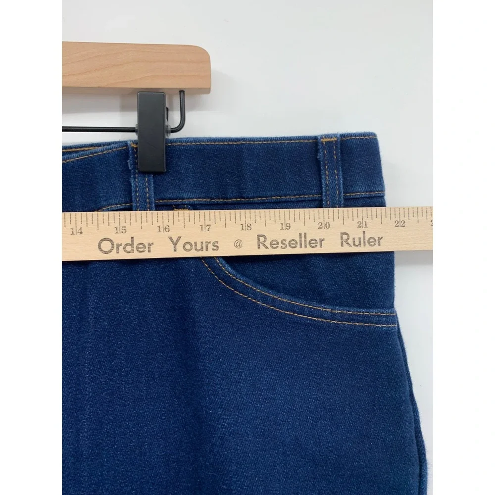Vintage Levis Action Jeans Mens 42x30 Blue Orange Tab Made USA (Tag 46x32)